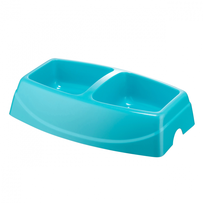 4DOG DELUXE Castron Dublu, Turcoaz, 2x0.40l [2]