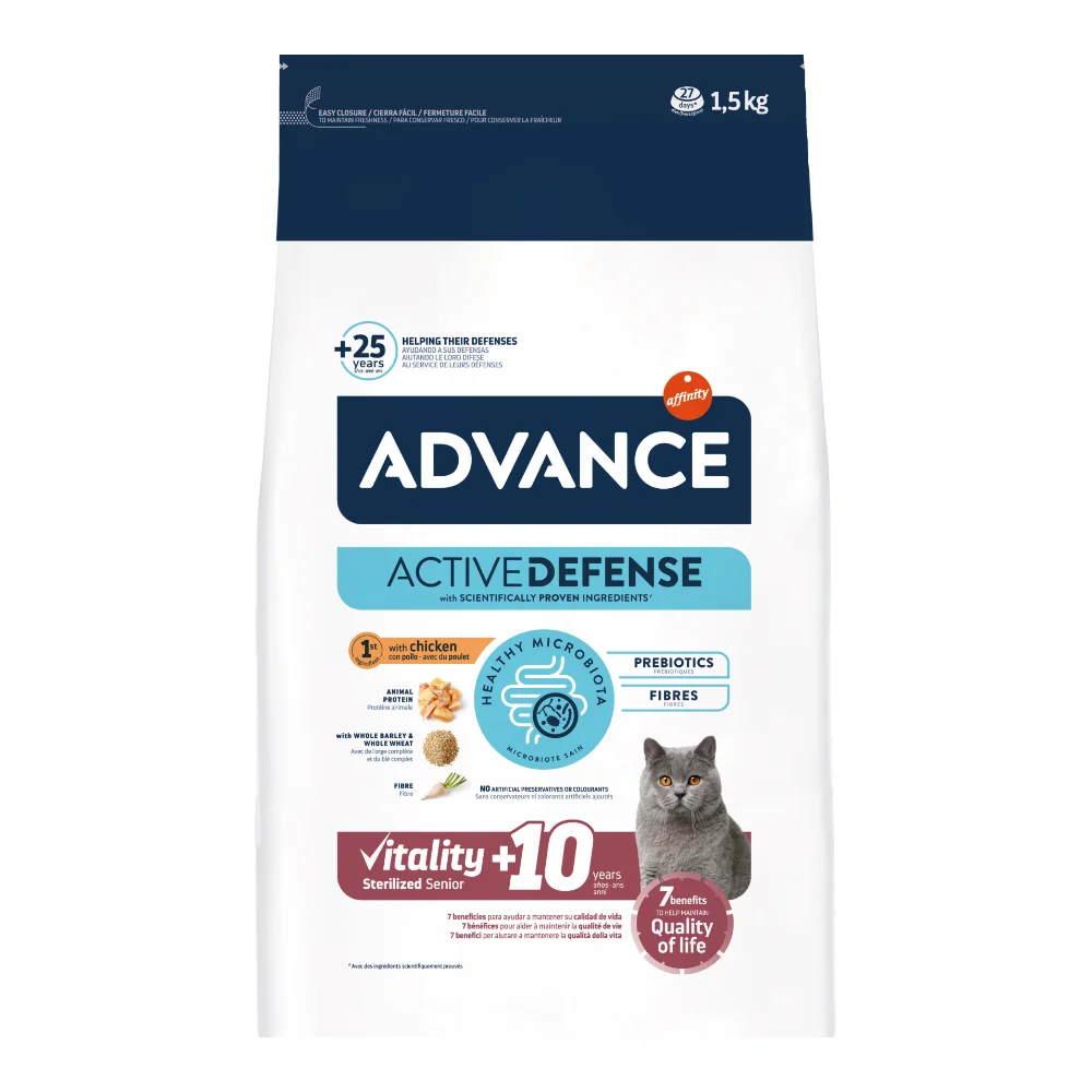 Hrana Uscata Pisici ADVANCE Vitality Sterilized Senior +10 1,5kg [3]