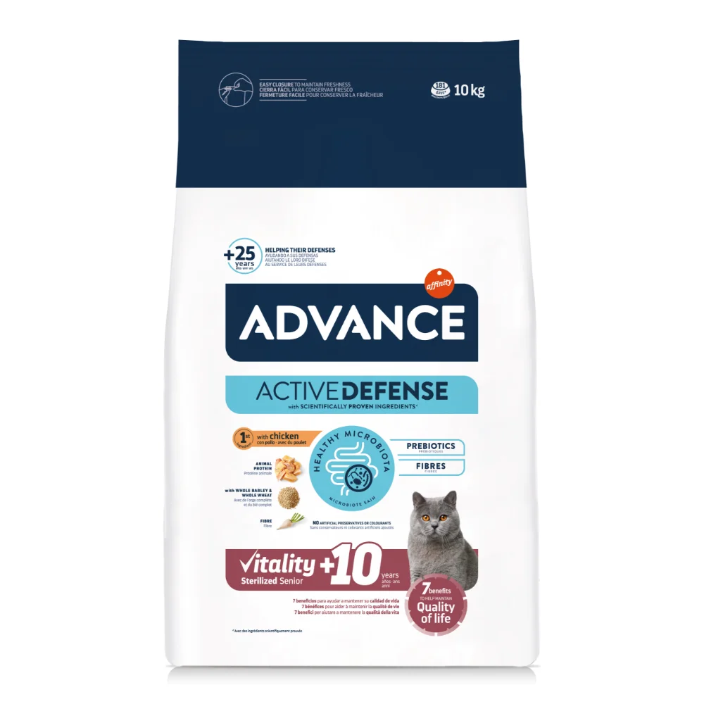 ADVANCE Vitality, Hrană Uscată Pisică Senior +10, Sterilizat, 10kg [3]