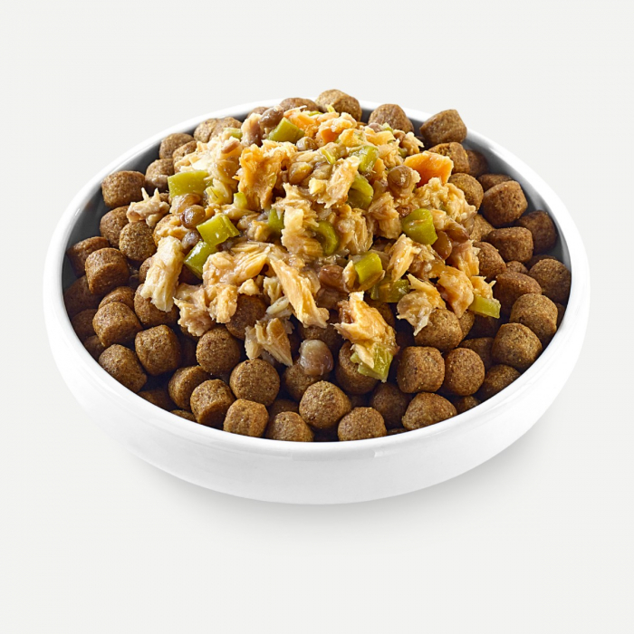 Applaws Plic cu Peste Alb, Somon si Vegetale in Sos, Hrana Umeda Caine 85g [2]