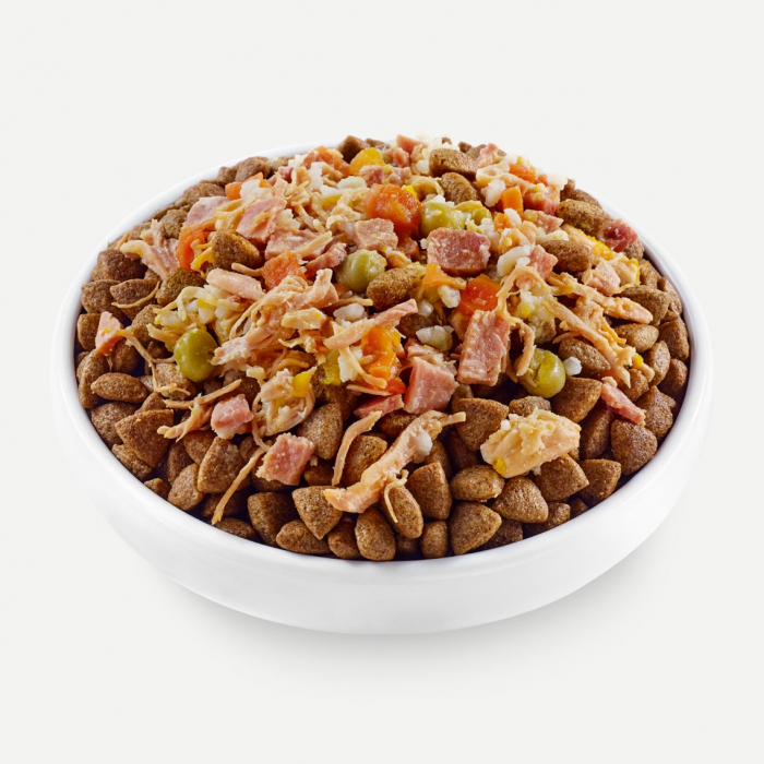 Applaws Toppers cu Pui, Sunca si Vegetale in Supa, Hrana Umeda Caine 156g [3]