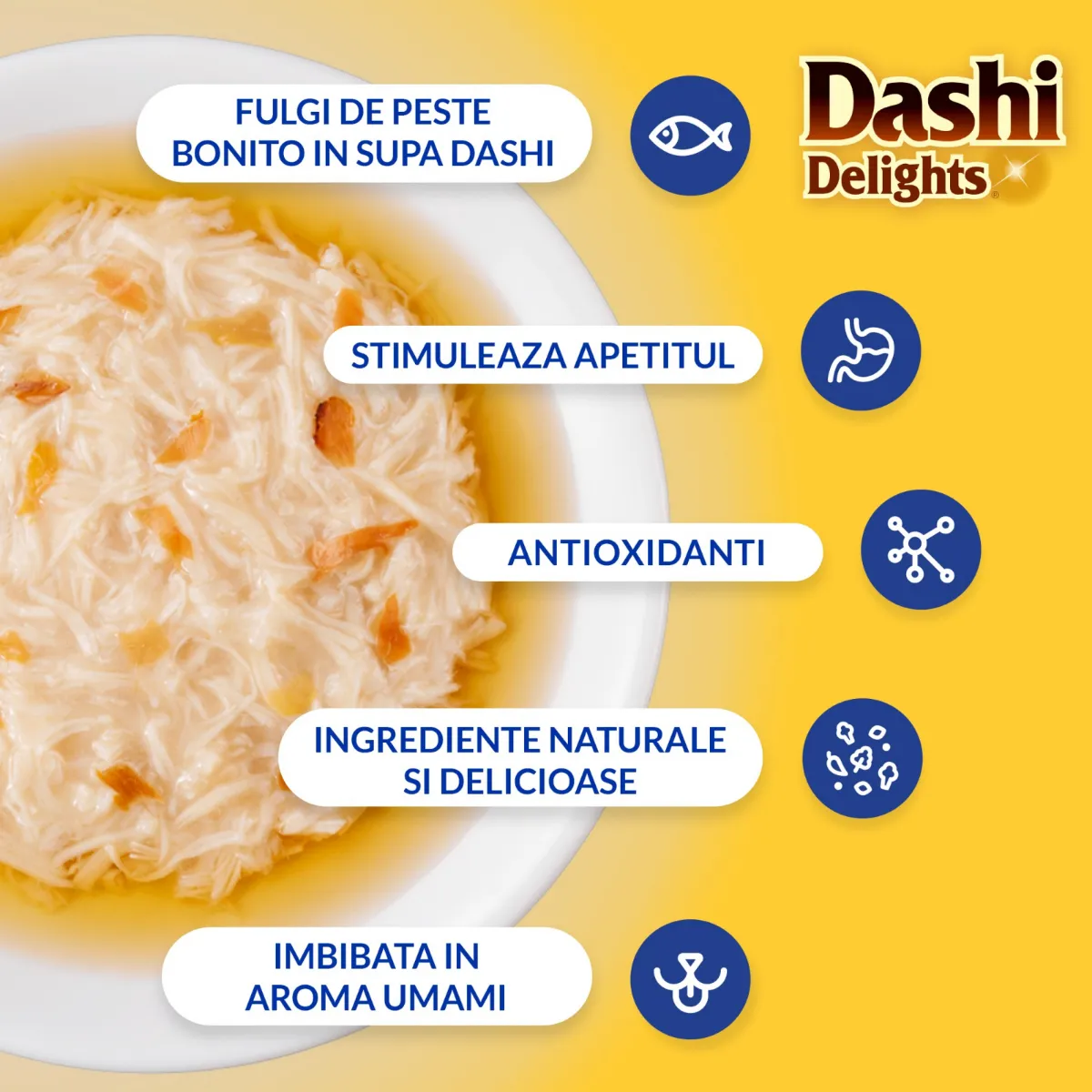 CHURU Dashi Delights, Hrană Umedă Pisică Adult, Pui, Ton și Somon, 70g [3]