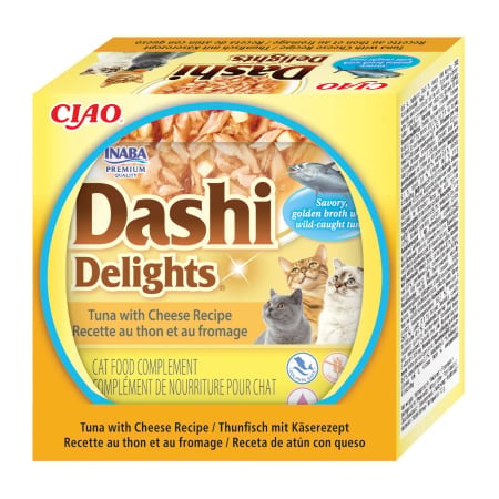 Hrană Umedă Pisică Adult, CIAO Dashi Delights, Ton și Brânză, 70g [2]