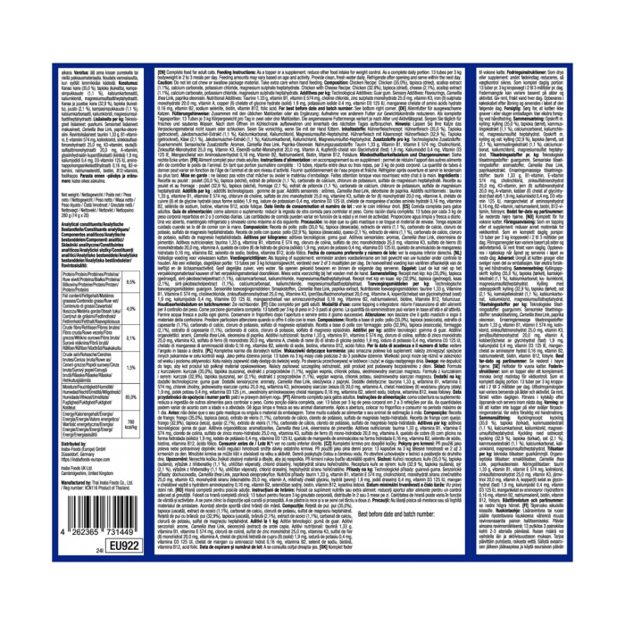 Recompense Cremoase pentru Pisică Adult, CHURU Meal Topper, Varietăți de Pui și Brânză, 20 bucăți [2]