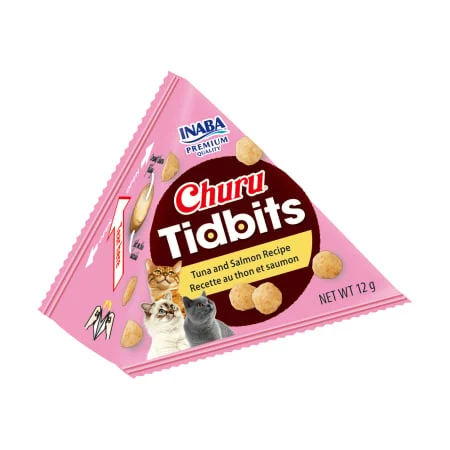 Recompense Pisică Adult, CHURU Tidbits, Ton și Somon, 3x12g [2]