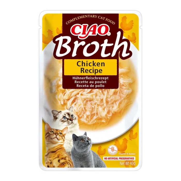 Recompense pentru Pisică Adult, CHURU Ciao Broth, Supă de Pui, 40g [1]