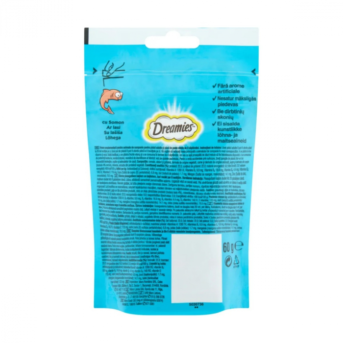 Recompense Pisici DREAMIES Somon 60g [3]