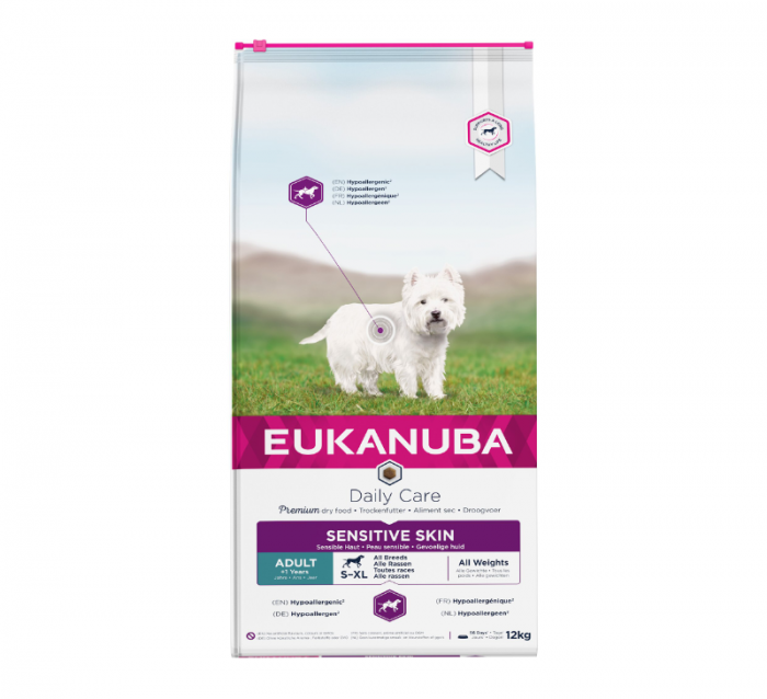 Hrana uscata Caini EUKANUBA Adult Sensitive Skin Daily Care Chicken 12 kg – DELISTAT [2]
