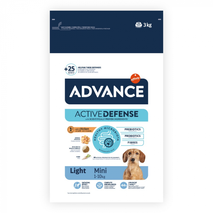 Hrana Uscata Caini ADVANCE Light Mini 3kg – DELISTAT [2]