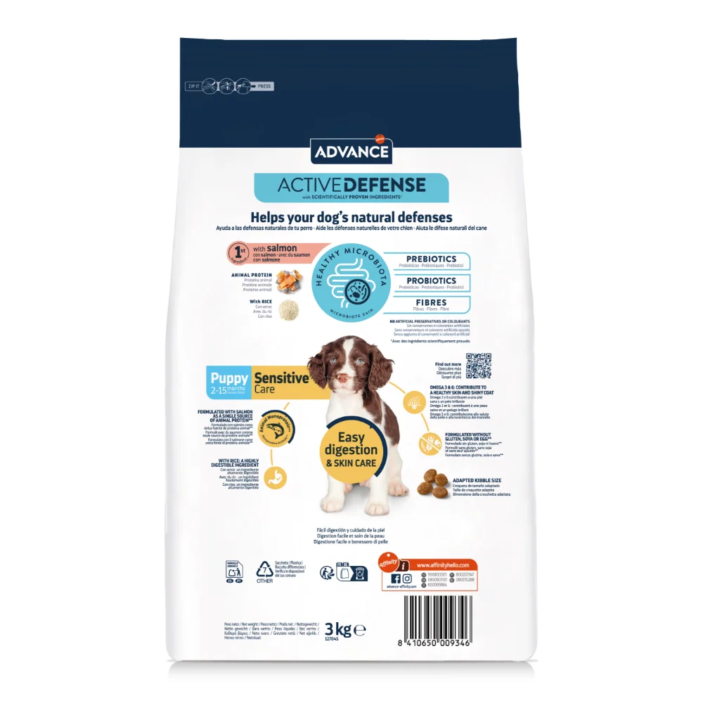 Hrana Uscata Caini ADVANCE Sensitive Puppy 3kg [4]