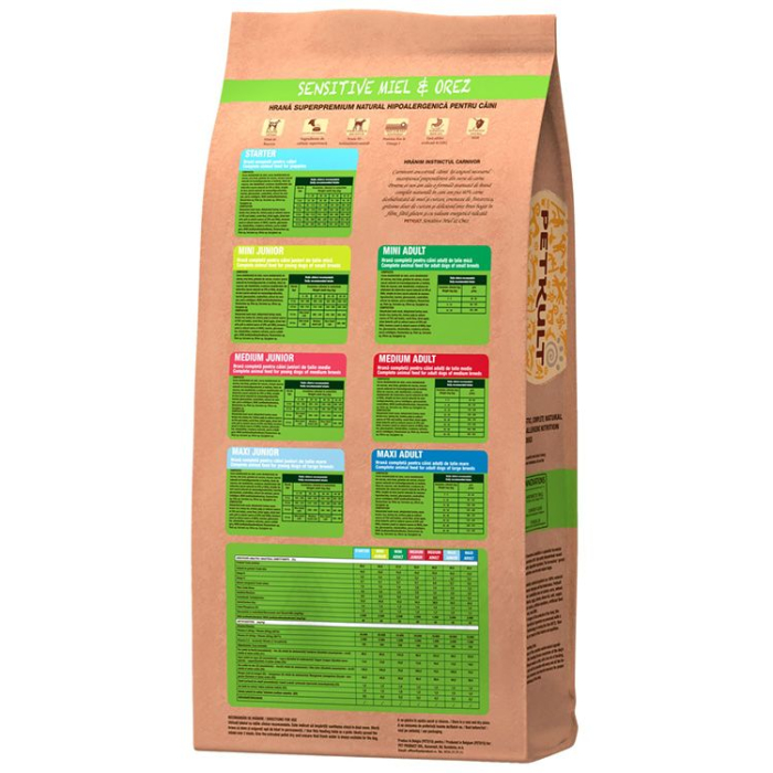Hrana Uscata Caini PETKULT Sensitive Medium Adult Miel si Orez 12kg – DELISTAT [2]