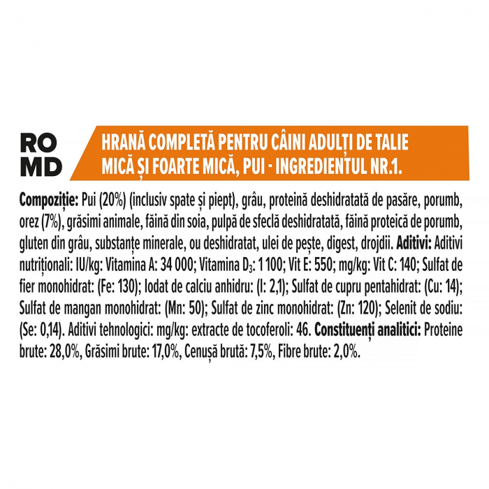 Hrana Uscata Caini PRO PLAN Adult Small and Mini Pui si Orez 7kg [4]