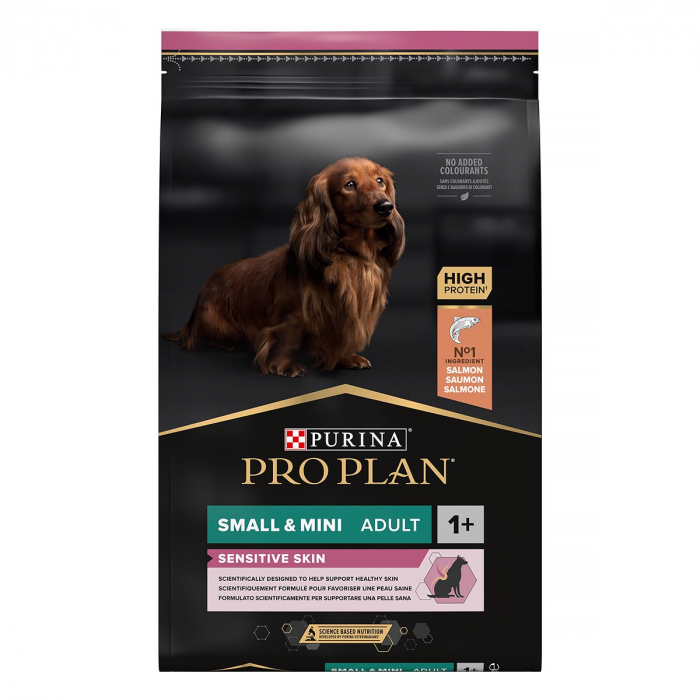 Hrana Uscata Caini PRO PLAN Adult Small Sensitive Skin Somon cu Orez 7kg [2]