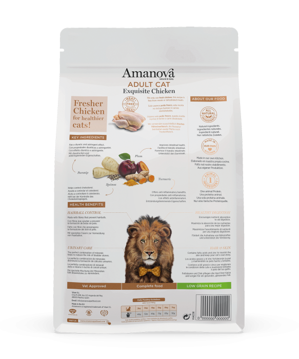 Hrană Uscată Pisică Adult, AMANOVA, Hipoalergenic, Pui, 6kg [2]