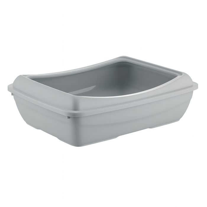 MIAU MIAU Litieră pentru Pisică, Lopățică Inclusă, Gri, 49.5x37.5x15cm [1]