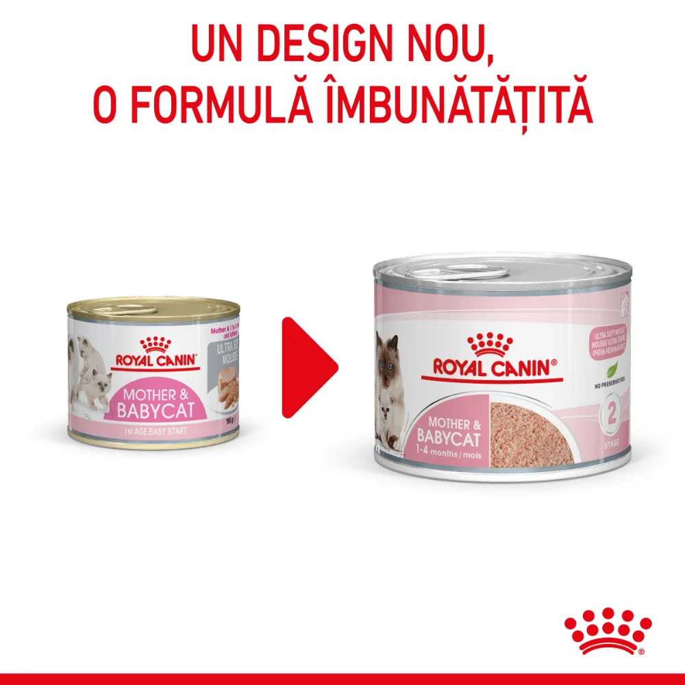 ROYAL CANIN Mother & BabyCat, hrană umedă pisică, mama si puiul (textură spumoasă), 195g [3]