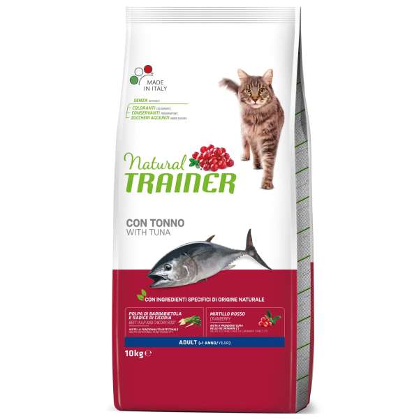 Hrană Uscată Pisică Adult, NATURAL TRAINER, Ton, 10kg [1]