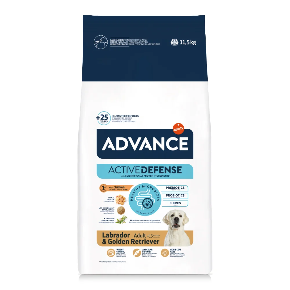 Pachet Economic Hrana Uscata Caini ADVANCE Labrador si Golden Retriever Adult 2x12kg [3]