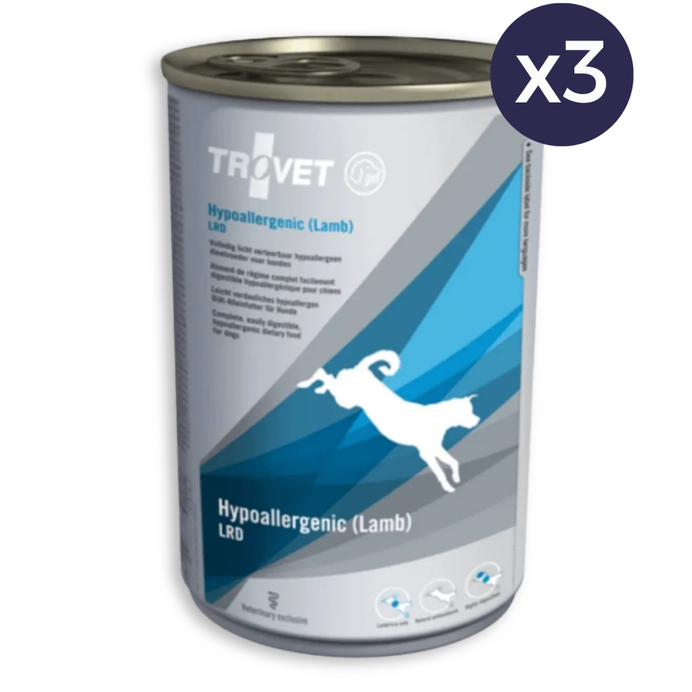 Pachet Economic Dietă Veterinară, Hrană Umedă Câine Adult, TROVET Weight & Diabetic, Pui și Porc, 3x400g [2]