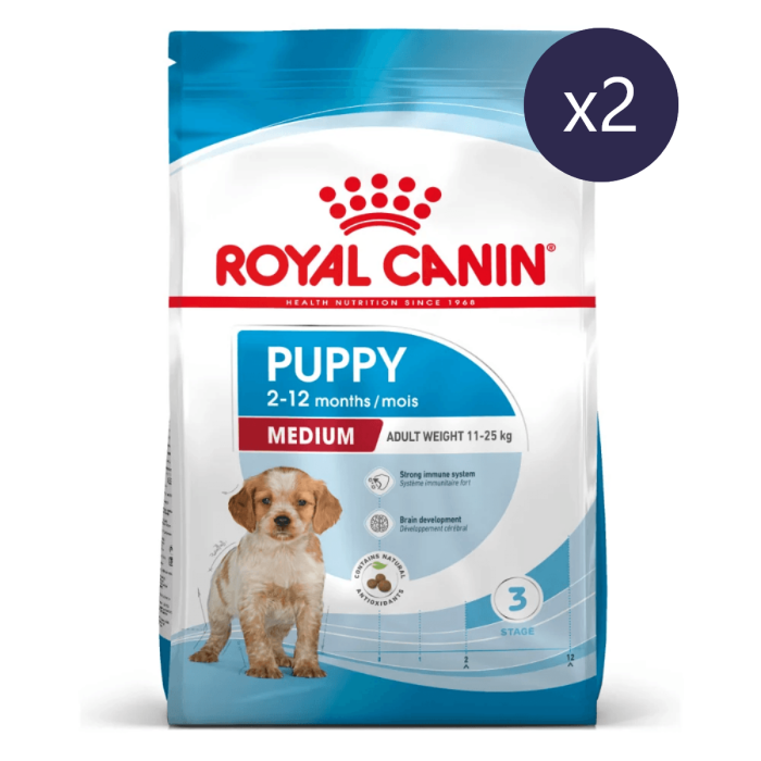 Pachet Economic Hrană Uscată Câine Junior, ROYAL CANIN Medium Puppy, 2x12kg [1]