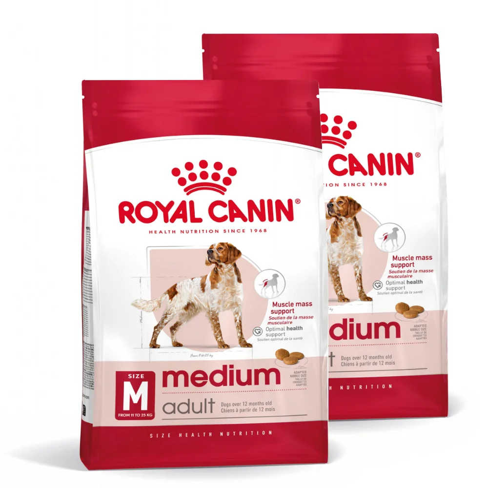 Pachet Economic ROYAL CANIN Medium Adult, hrană uscată câine, 2x15kg [2]