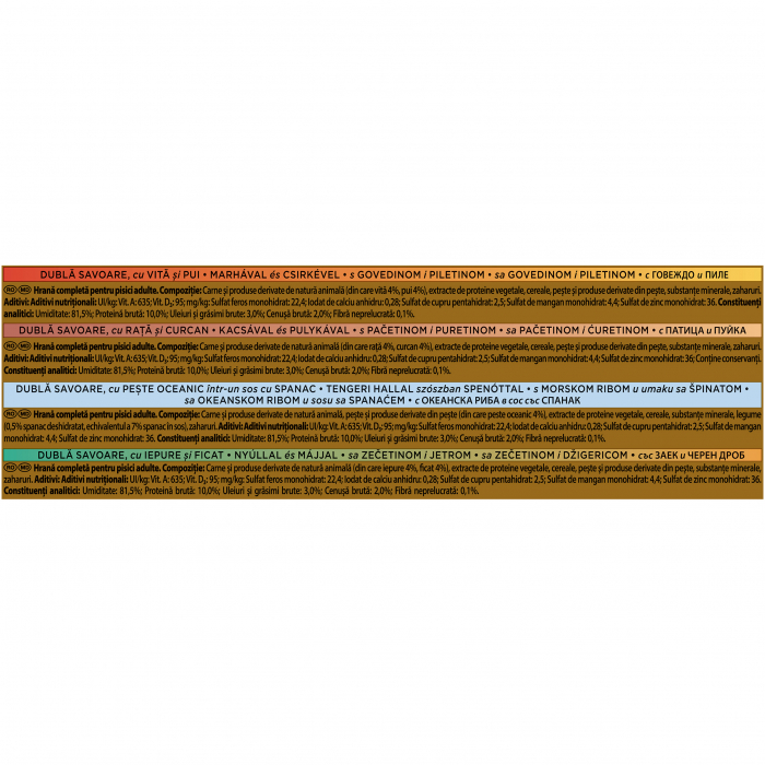 Hrana Umeda Pisici GOURMET Gold Duo Diverse Sortimente 4x85g [3]