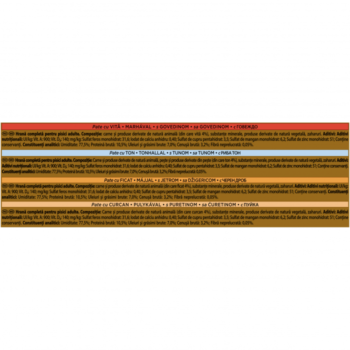 Hrana Umeda Pisici GOURMET Gold Mousse Diverse Sortimente 4x85g [3]