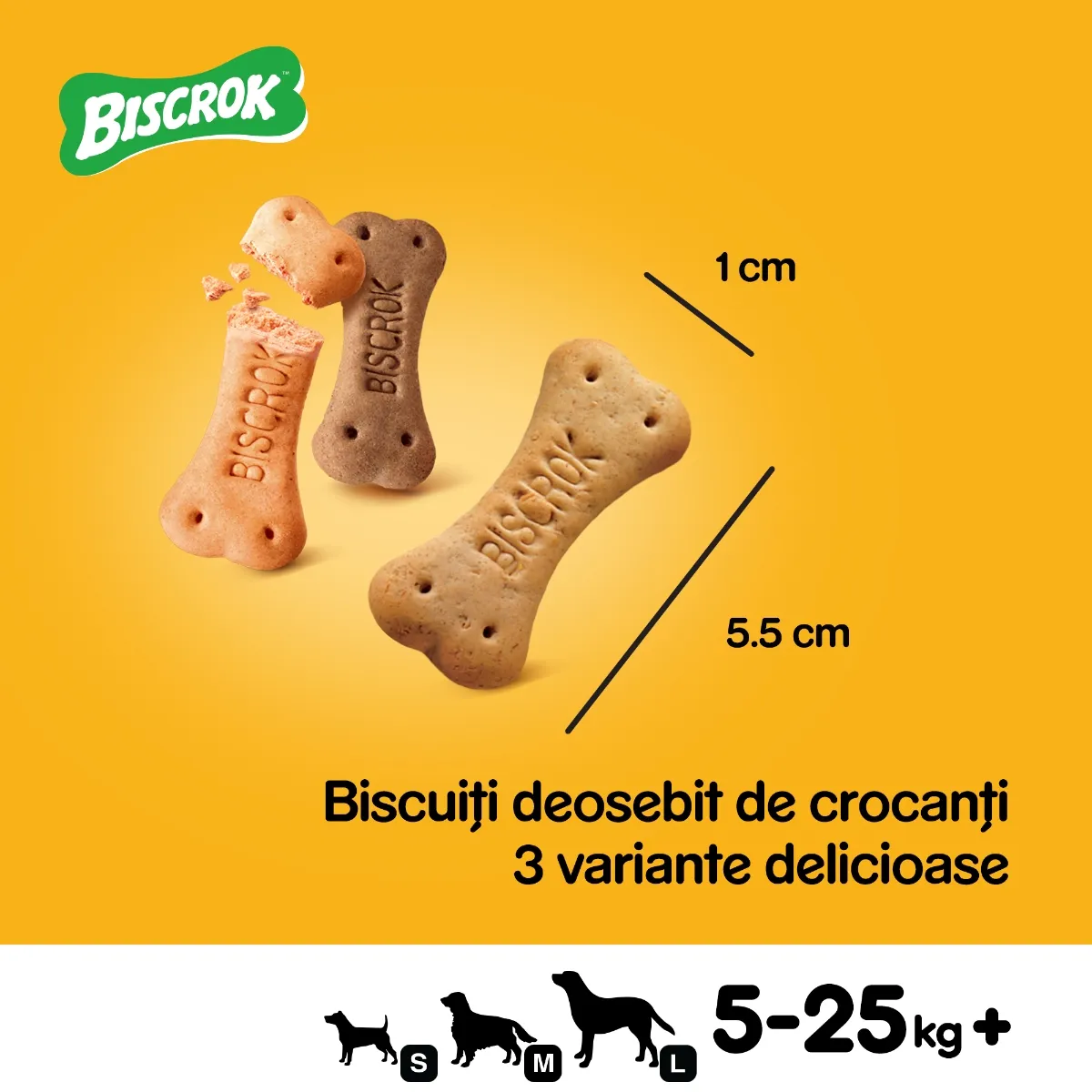 Recompense pentru Câine Adult, PEDIGREE Biscrock, Biscuiți, Multi Mix, Pui, Miel și Vită, 200g [3]