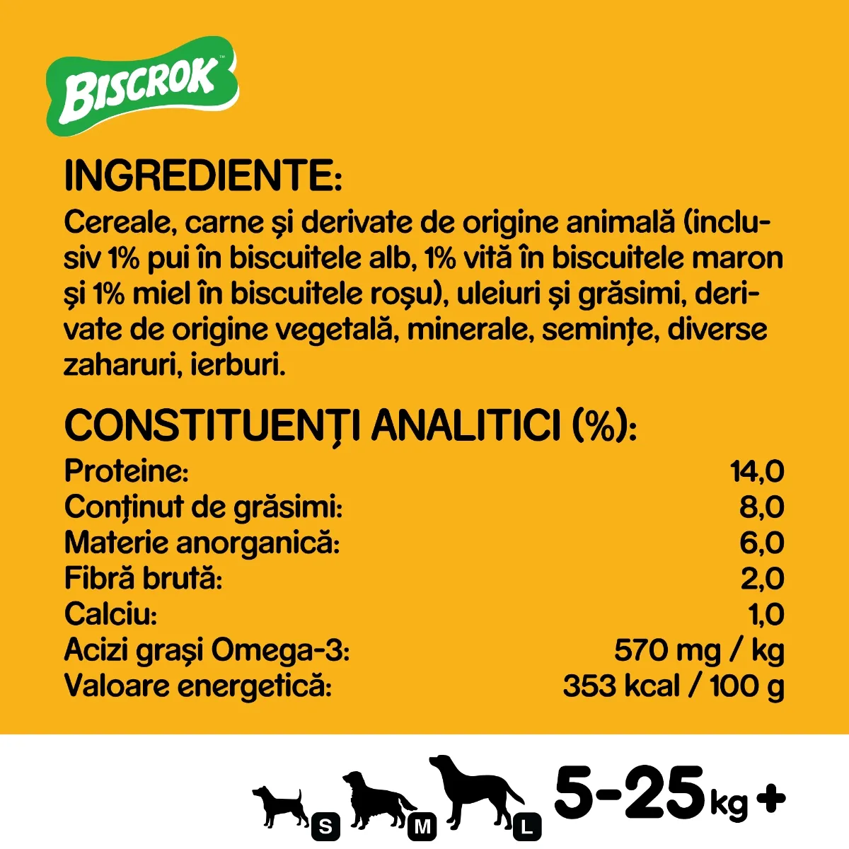 Recompense pentru Câine Adult, PEDIGREE Biscrock, Biscuiți, Multi Mix, Pui, Miel și Vită, 200g [6]