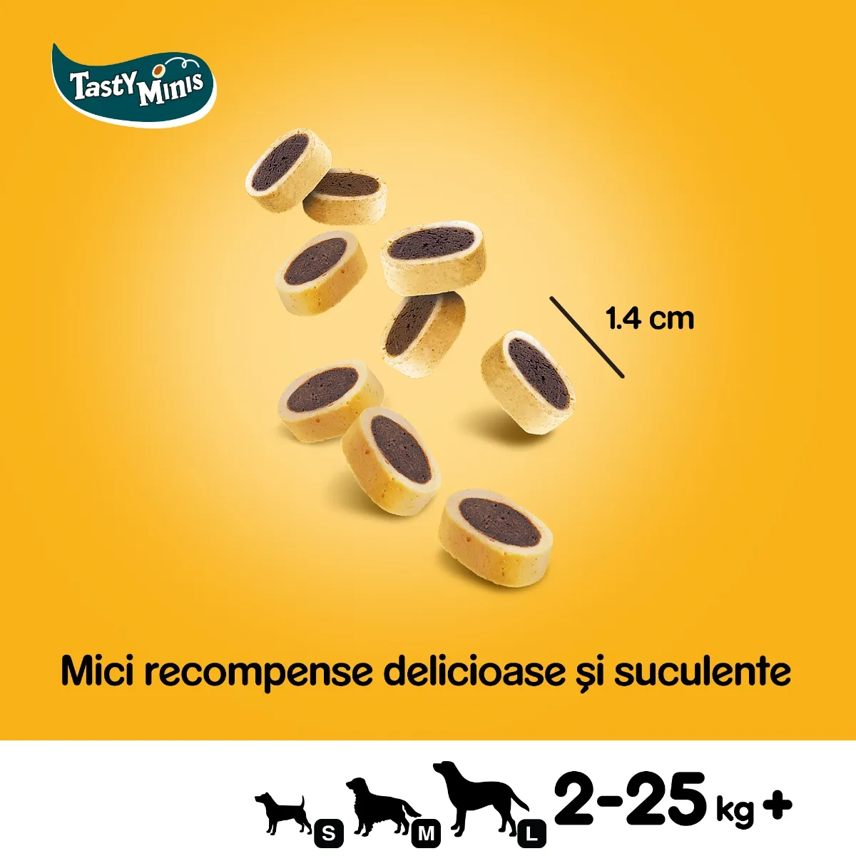 Recompense pentru Câine Adult, PEDIGREE Tasty Bites, Pernițe cu Brânză, 140g [3]