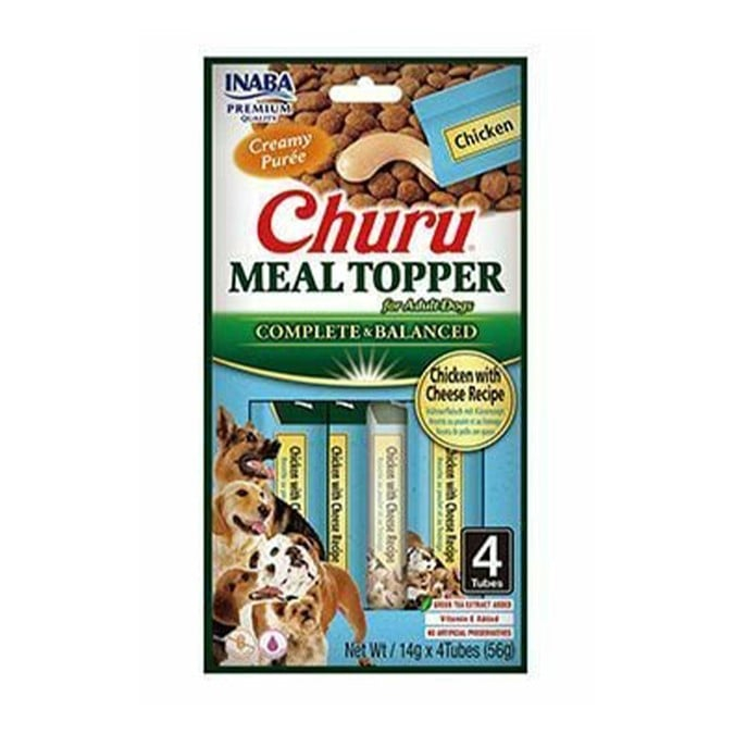 Recompense pentru Câine Adult, CHURU Meal Topper, Pui și Brânză, 4x14g [1]
