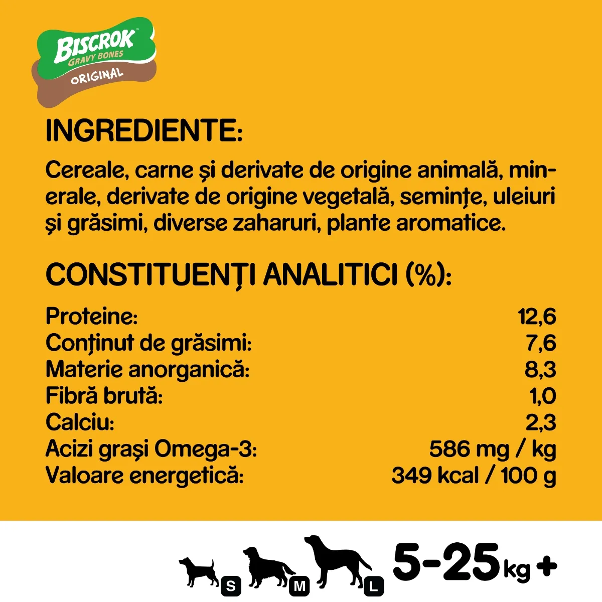 Recompense pentru Câine Adult, PEDIGREE Biscrok Gravy Bones, Biscuiți, 500g [6]