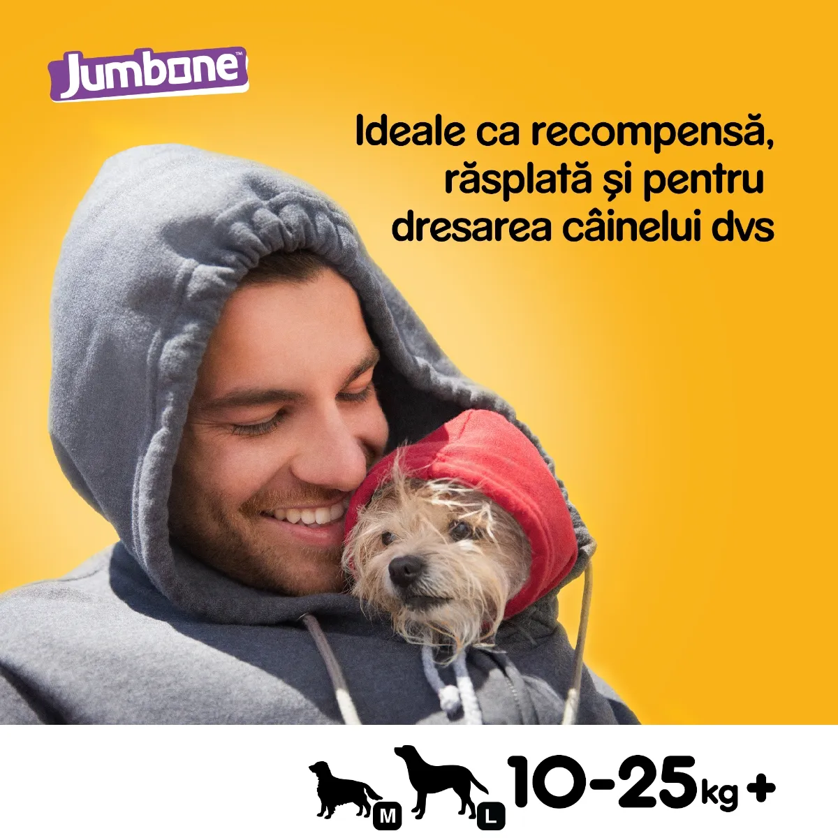 Recompense pentru Câine Adult, PEDIGREE Jumbone Medium, Batoane, Vită și Pasăre, 180g, 2 bucăți [7]