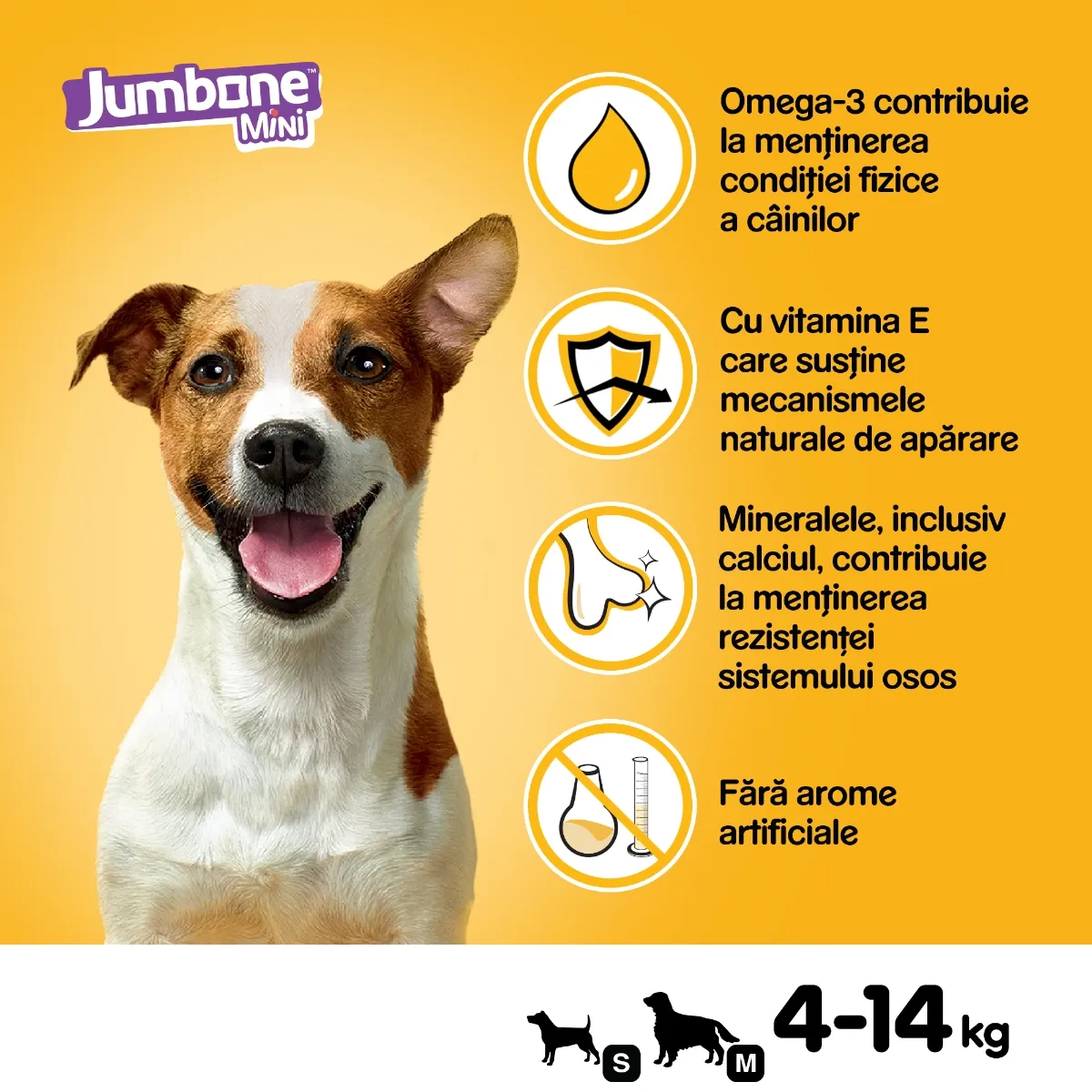 Recompense pentru Câine Adult, PEDIGREE Jumbone Mini, Batoane, Vită și Pasăre, 160g, 4 bucăți [5]