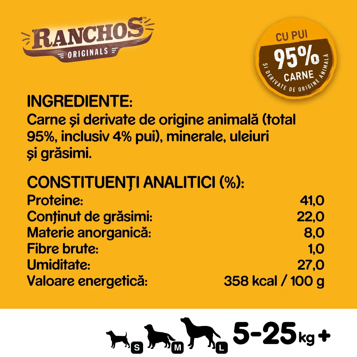Recompense pentru Câine Adult, PEDIGREE Ranchos, Fâșii de Vită, 70g [6]