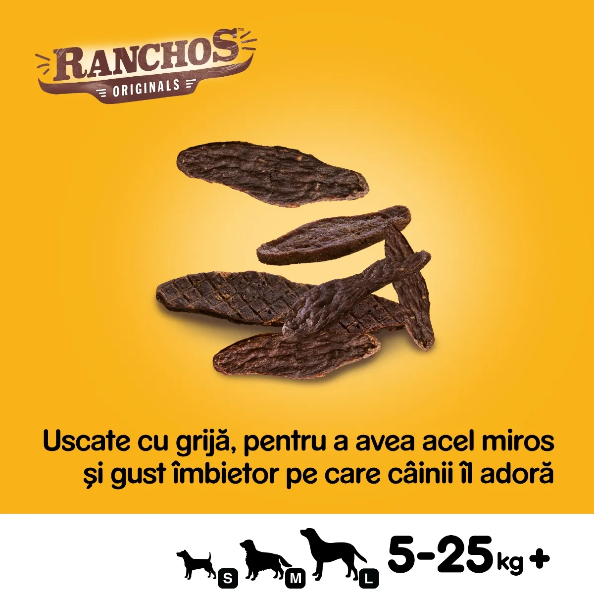 Recompense pentru Câine Adult, PEDIGREE Ranchos, Fâșii de Vită, 70g [3]