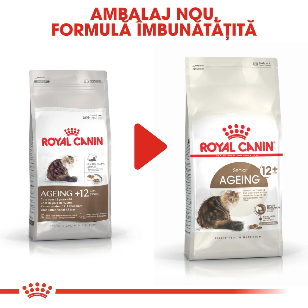 ROYAL CANIN Ageing 12+, hrană uscată pisică senior, 2kg [3]