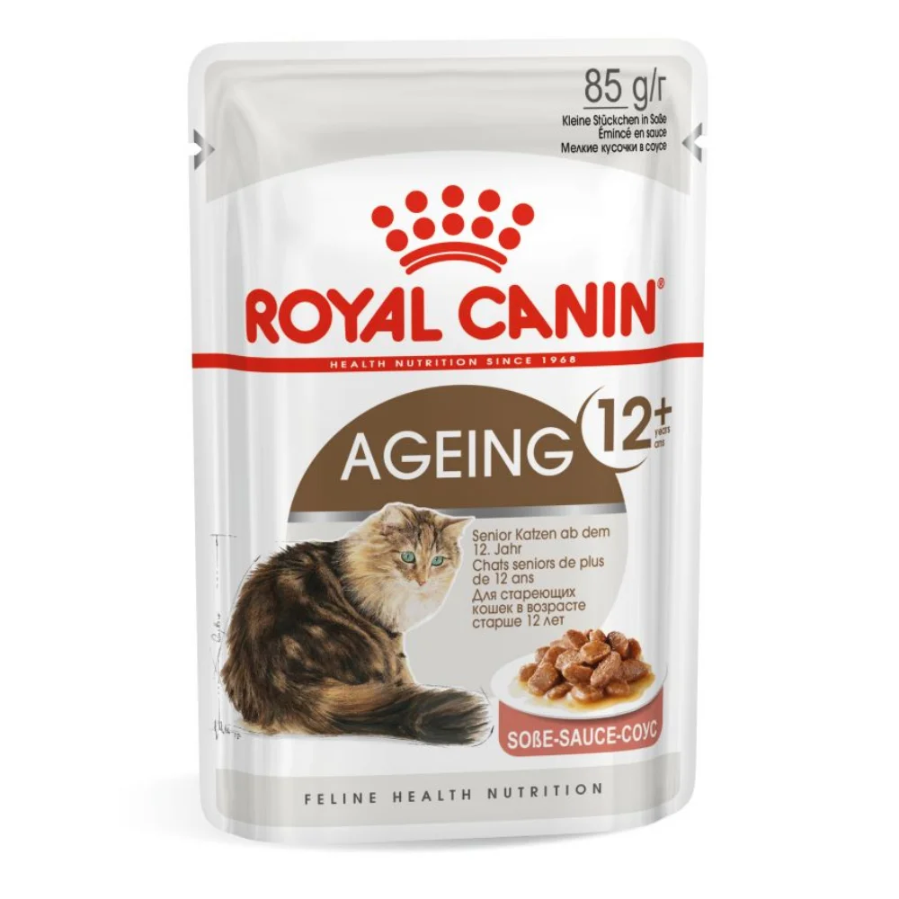 ROYAL CANIN Ageing 12+, hrană umedă pisică senior (in sos), 12x85g [2]