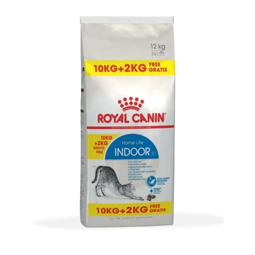 ROYAL CANIN Indoor Adult, hrană uscată pisică de interior, 10kg+2kg CADOU [2]