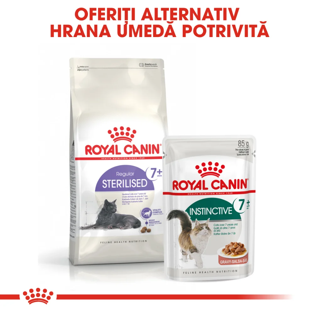 ROYAL CANIN Instinctive 7+, hrană umedă pisică (în sos), 12x85g [9]