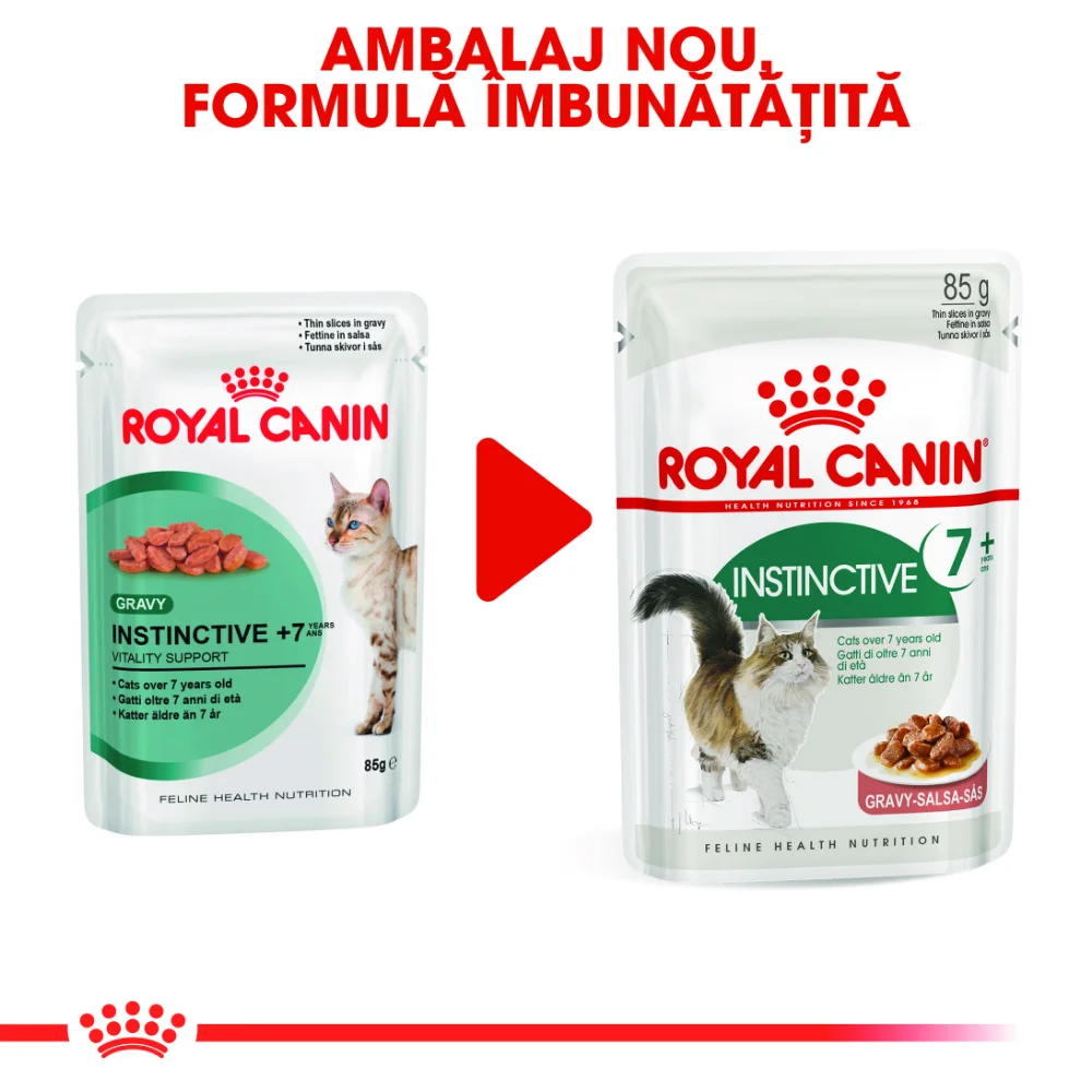 ROYAL CANIN Instinctive 7+, hrană umedă pisică (în sos), 12x85g [3]