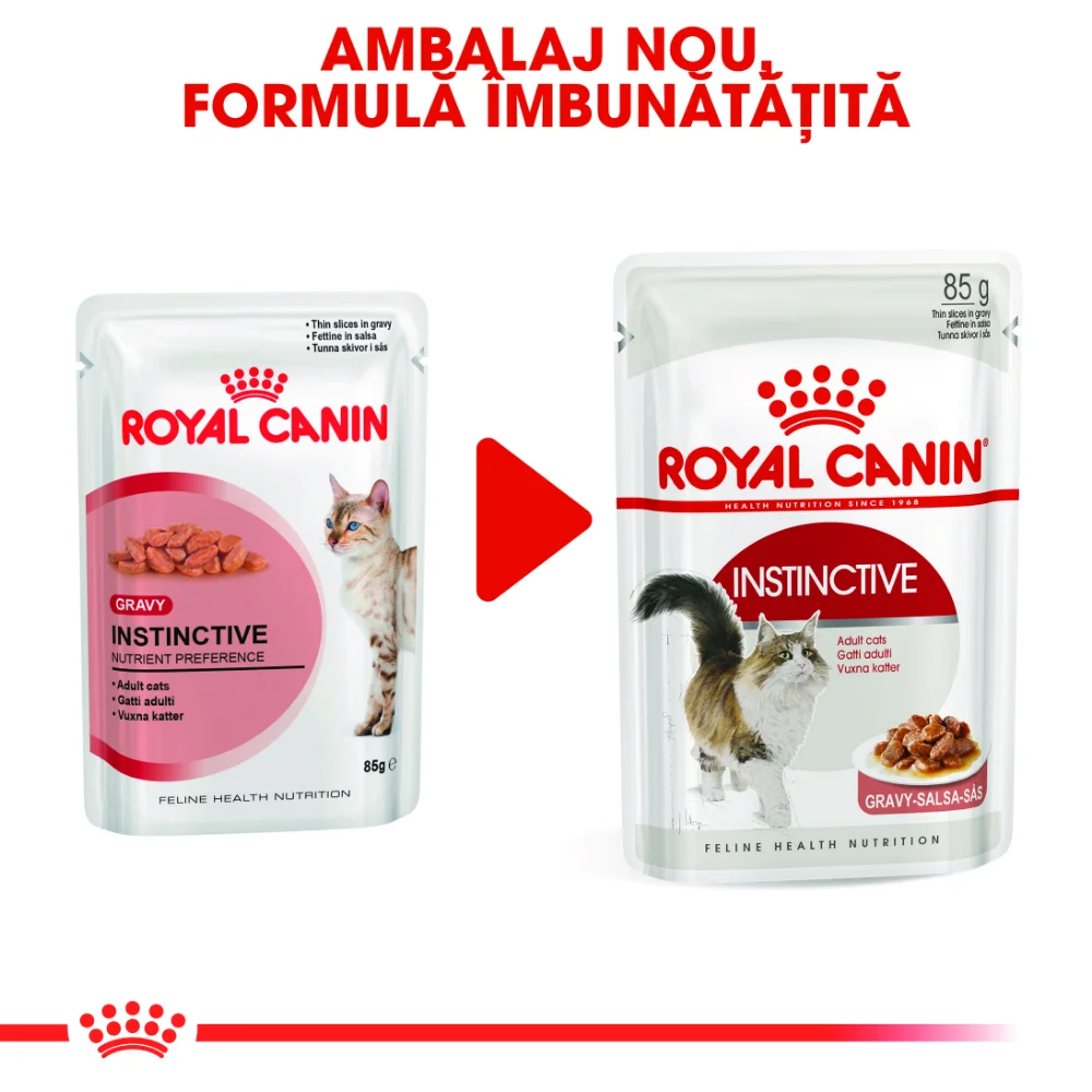 ROYAL CANIN Instinctive Adult, hrană umedă pisică (în sos), 12x85g [3]