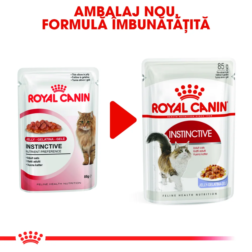 ROYAL CANIN Instinctive Adult, hrană umedă pisică (în aspic), 12x85g [3]