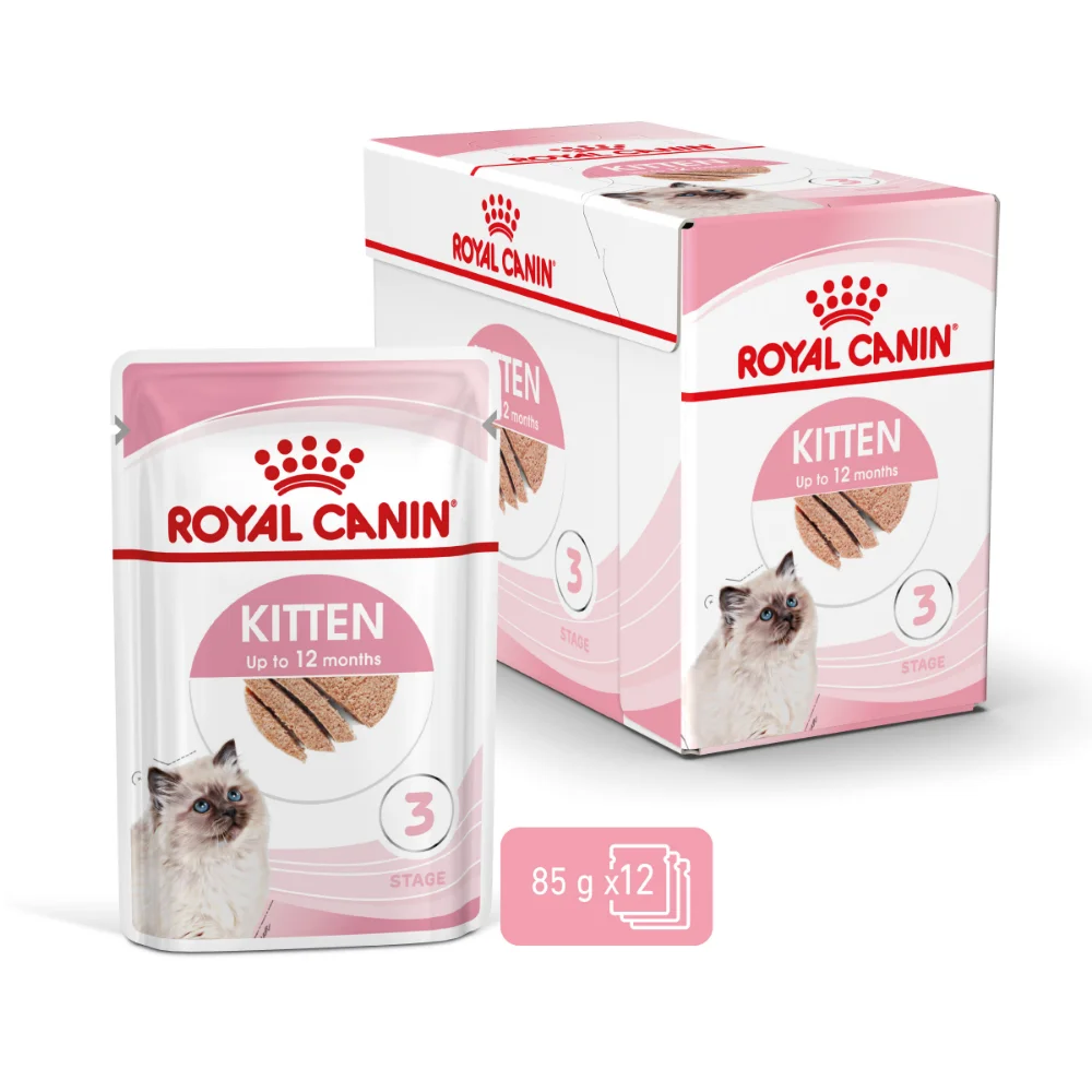 ROYAL CANIN Kitten, hrană umedă pisică junior (pate), 12x85g [3]