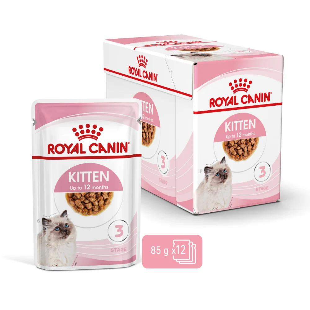 ROYAL CANIN Kitten, hrană umedă pisică junior (în sos), 12x85g [3]