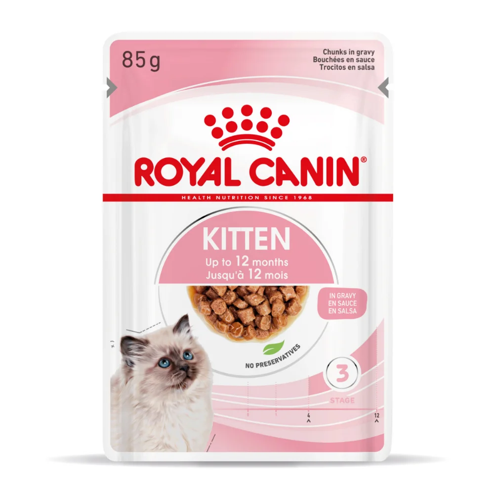 ROYAL CANIN Kitten, hrană umedă pisică junior (în sos), 12x85g [2]
