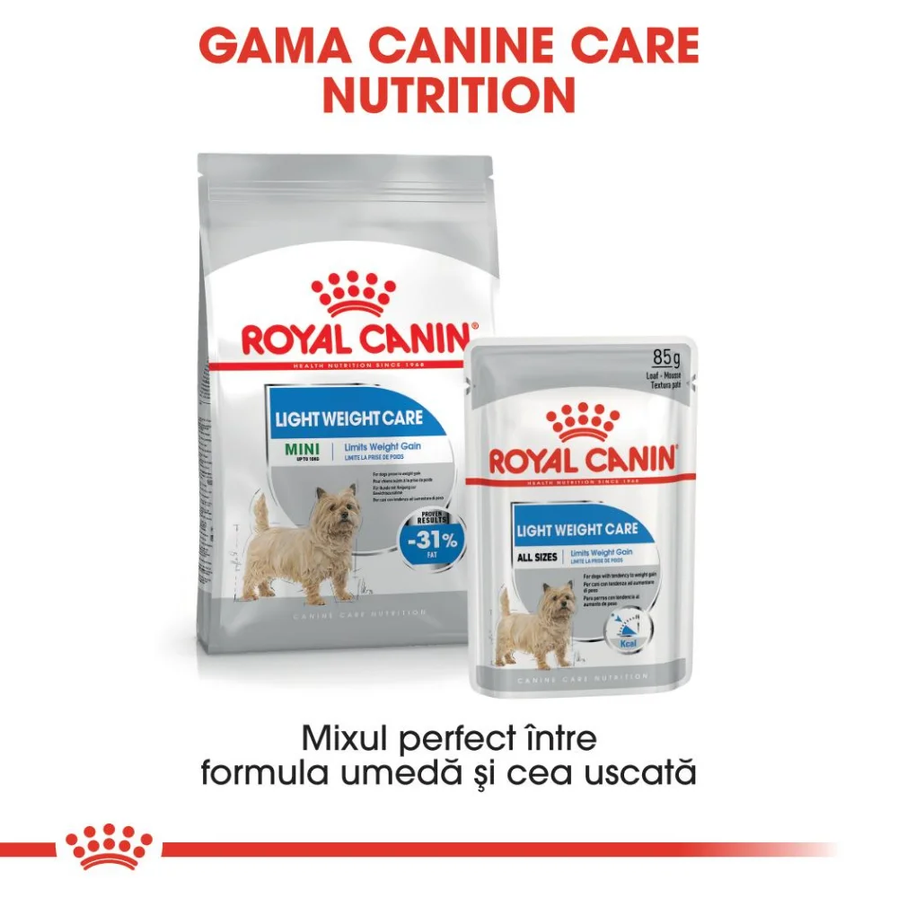 ROYAL CANIN Light Weight Care Adult, hrană umedă câine, limitarea creșterii în greutate (pate), 12x85g [8]