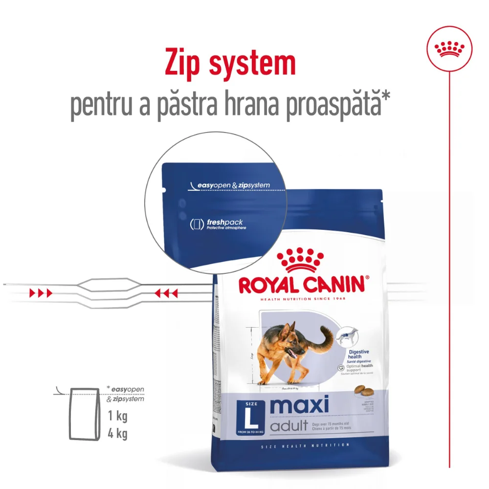 ROYAL CANIN Maxi Adult, hrană uscată câine, 15+3kg CADOU [13]