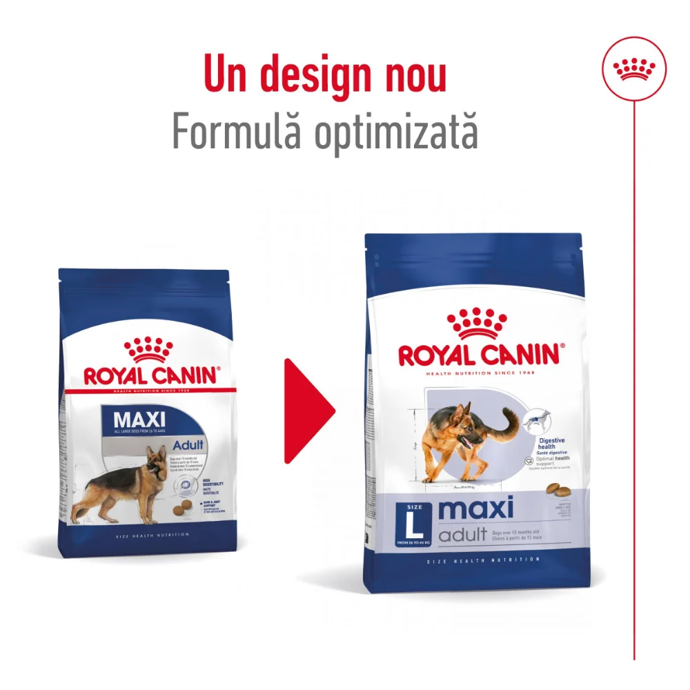 ROYAL CANIN Maxi Adult, hrană uscată câine, 15+3kg CADOU [3]