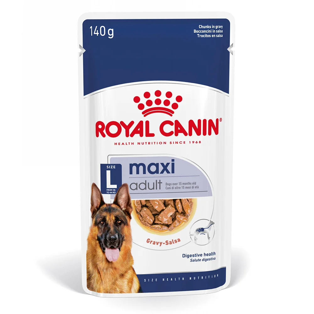 ROYAL CANIN Maxi Adult, hrană umedă câine (în sos), 10x140g [2]
